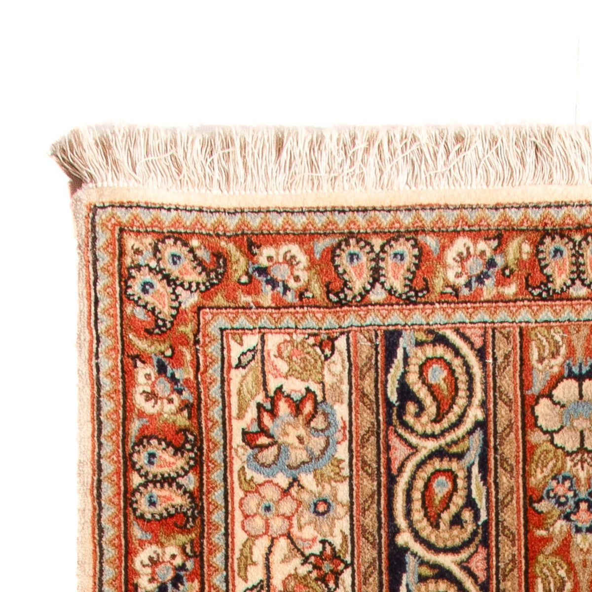 Loper Perzisch tapijt - Ghom - 145 x 53 cm - veelkleurig