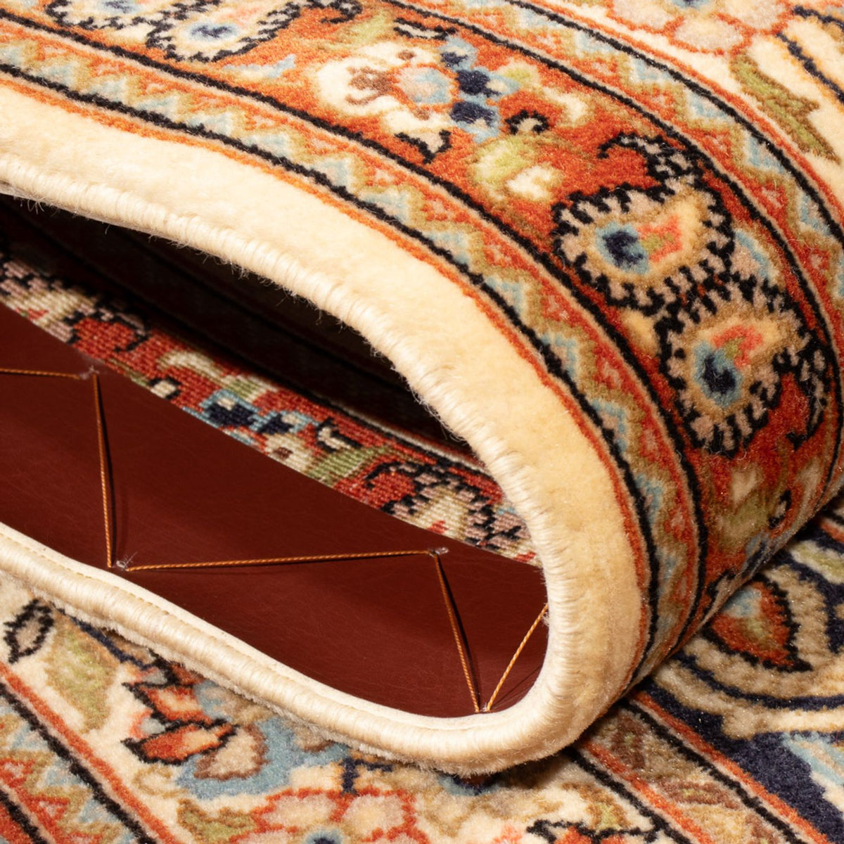 Loper Perzisch tapijt - Ghom - 145 x 53 cm - veelkleurig