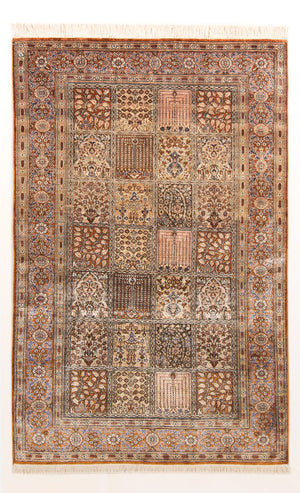 Zijden tapijt - Ghom Silk - Premium - 148 x 100 cm - veelkleurig
