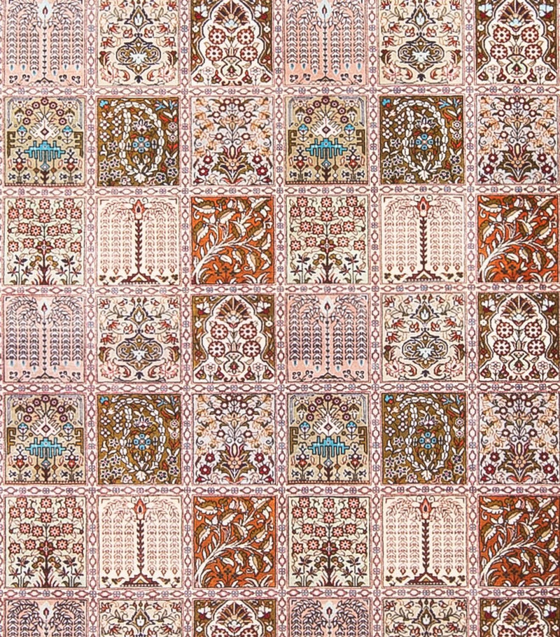 Zijden tapijt - Ghom Silk - Premium vierkant  - 250 x 250 cm - veelkleurig