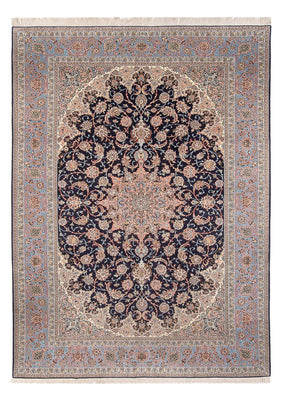 Perzisch tapijt - Isfahan - Premium - 355 x 248 cm - donkerblauw