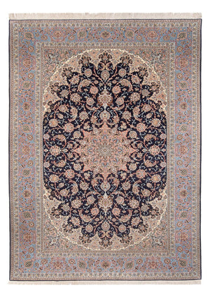 Perzisch tapijt - Isfahan - Premium - 355 x 248 cm - donkerblauw