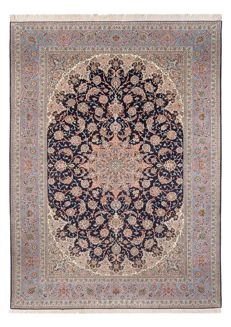 Perzisch tapijt - Isfahan - Premium - 355 x 248 cm - donkerblauw