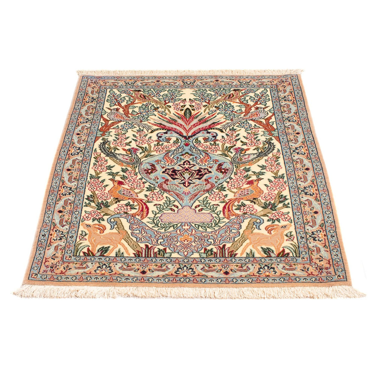 Perzisch tapijt - Isfahan - Premium - 105 x 73 cm - veelkleurig