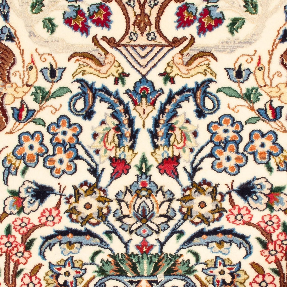 Perzisch tapijt - Isfahan - Premium - 100 x 75 cm - crème