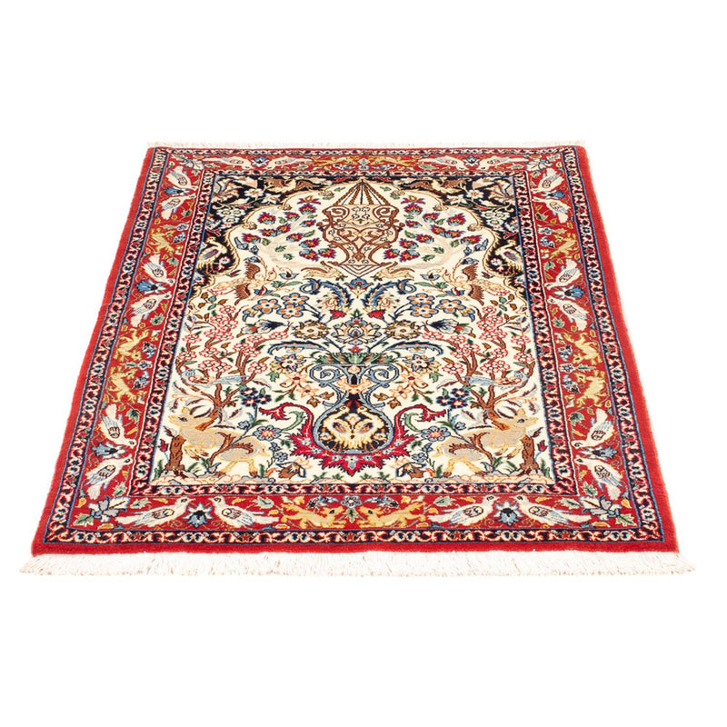Perzisch tapijt - Isfahan - Premium - 100 x 75 cm - crème