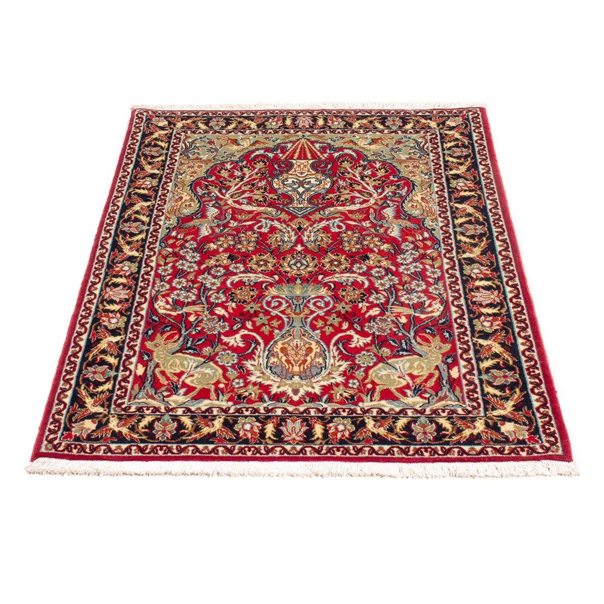 Perzisch tapijt - Isfahan - Premium - 105 x 77 cm - rood