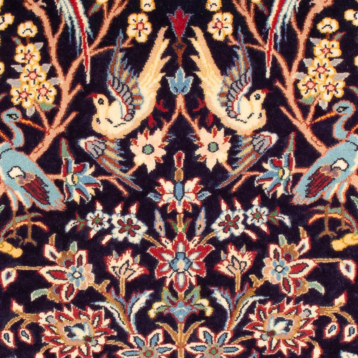 Perzisch tapijt - Isfahan - Premium - 106 x 72 cm - donkerblauw