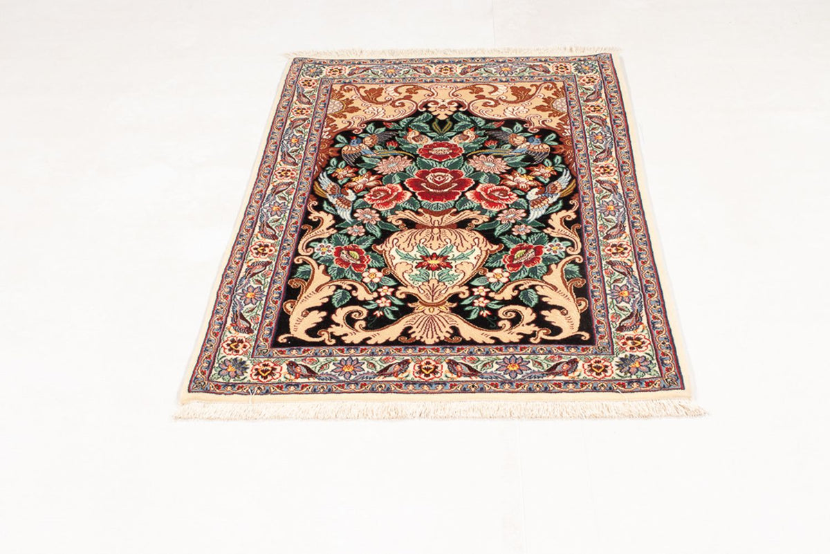 Perzisch tapijt - Isfahan - Premium - 105 x 70 cm - donkerblauw