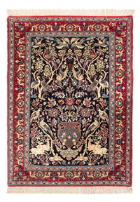 Perzisch tapijt - Isfahan - Premium - 98 x 70 cm - donkerblauw