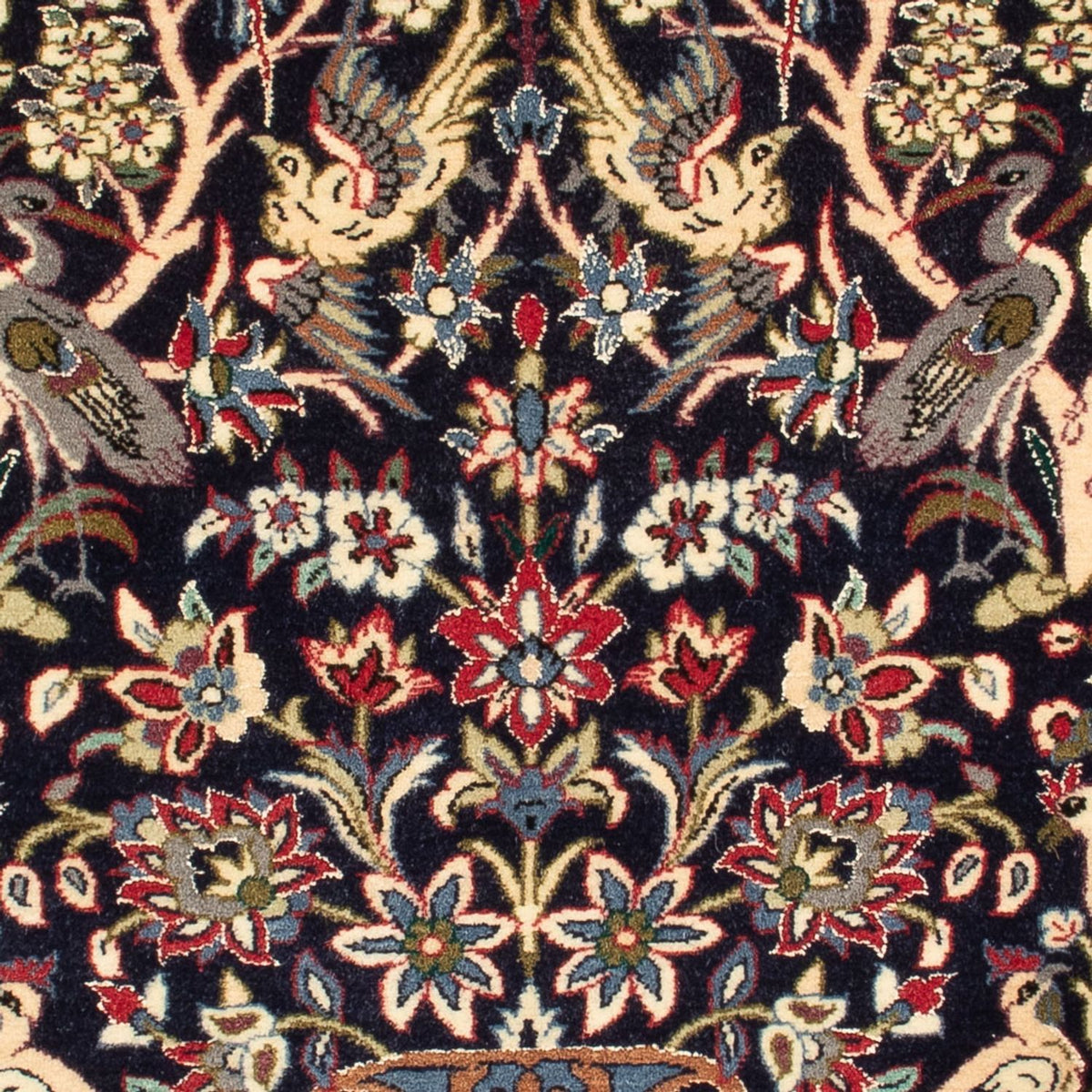 Perzisch tapijt - Isfahan - Premium - 98 x 70 cm - donkerblauw