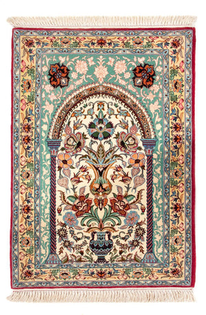 Perzisch tapijt - Isfahan - Premium - 103 x 70 cm - groen