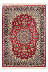 Isfahan Tapijt 70x108cm - Perzisch tapijt - Rechthoekig / Rood / 70 x 108 cm Rechthoekig