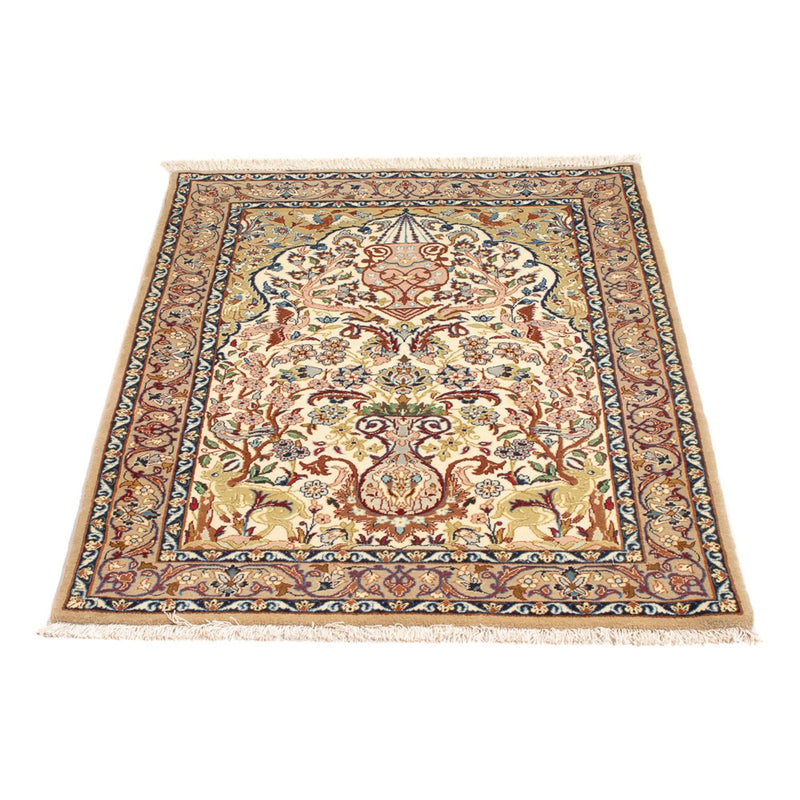 Perzisch tapijt - Isfahan - Premium - 110 x 74 cm - crème