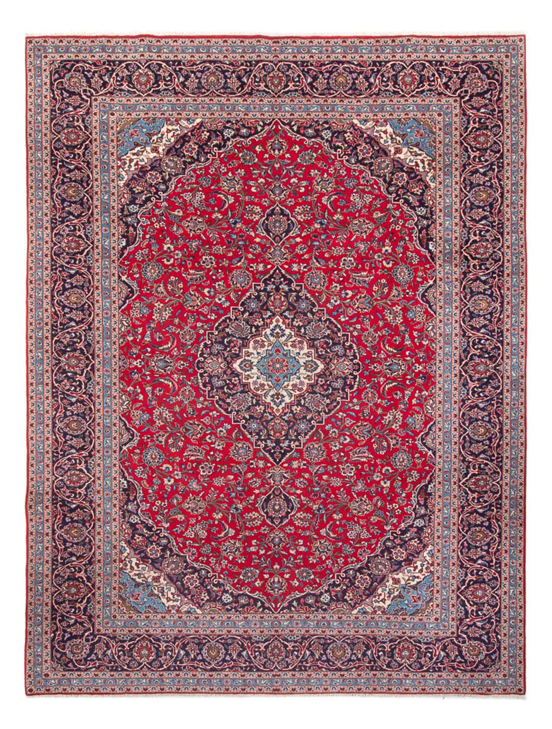 Perzisch tapijt - Keshan - 394 x 292 cm - rood