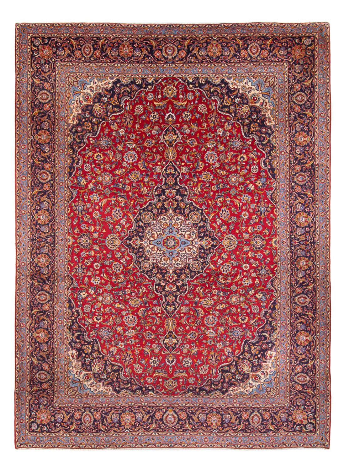 Perzisch tapijt - Keshan - 417 x 300 cm - rood