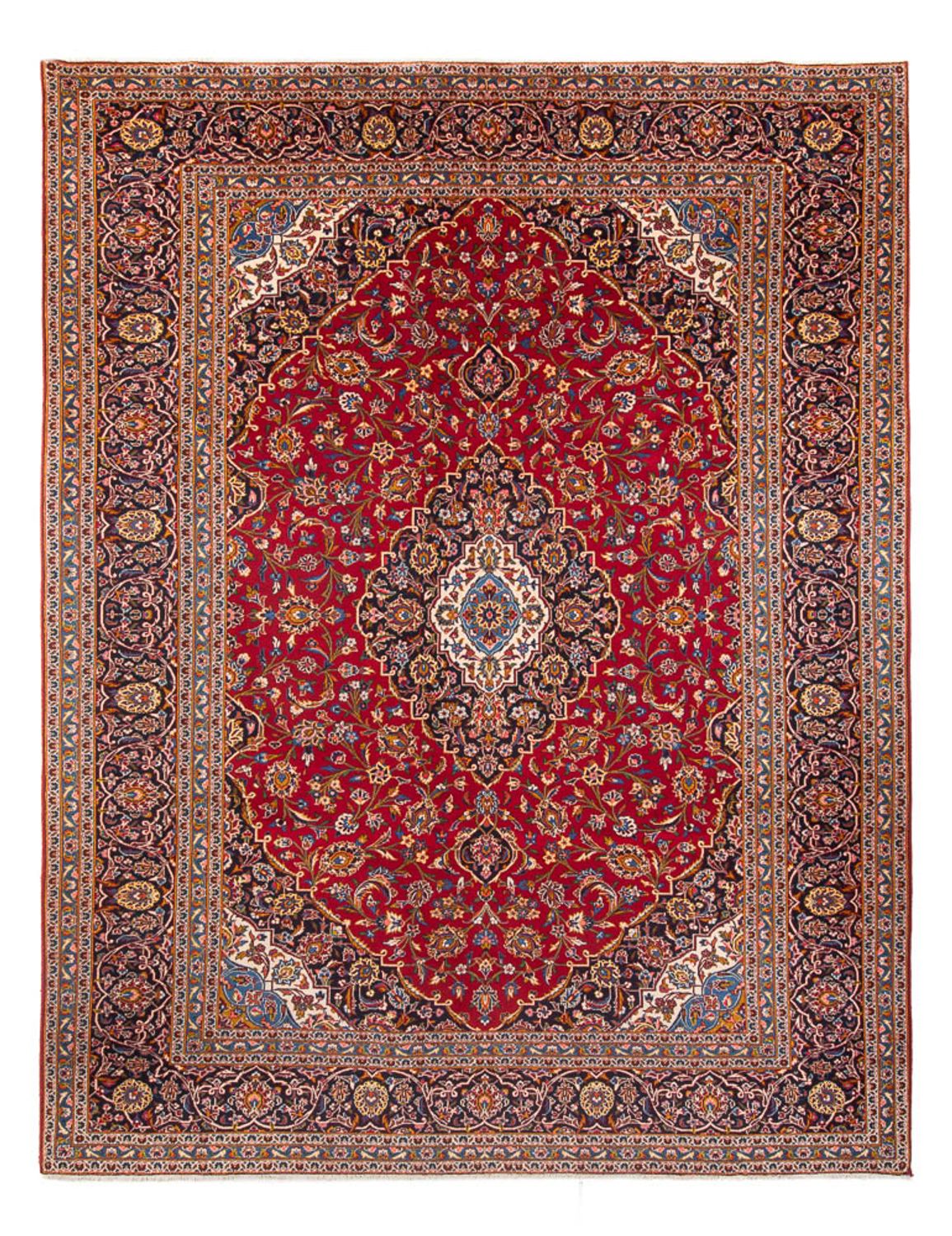 Perzisch tapijt - Keshan - 383 x 287 cm - rood
