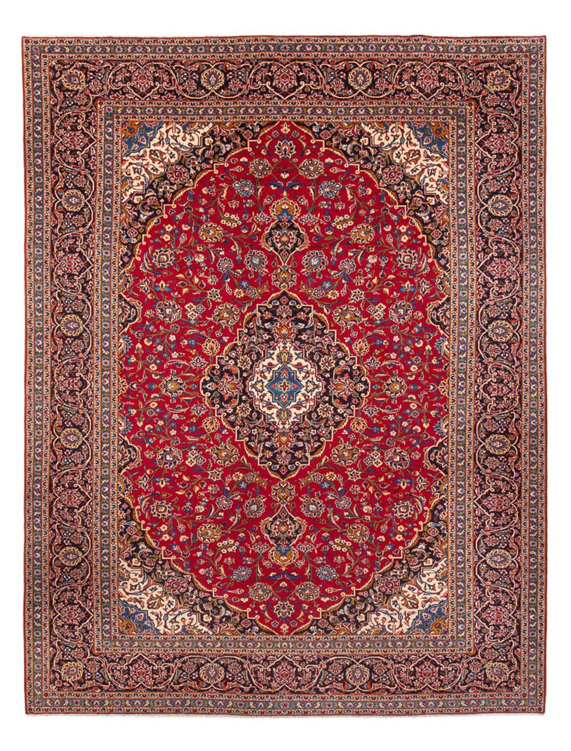 Perzisch tapijt - Keshan - 398 x 297 cm - rood