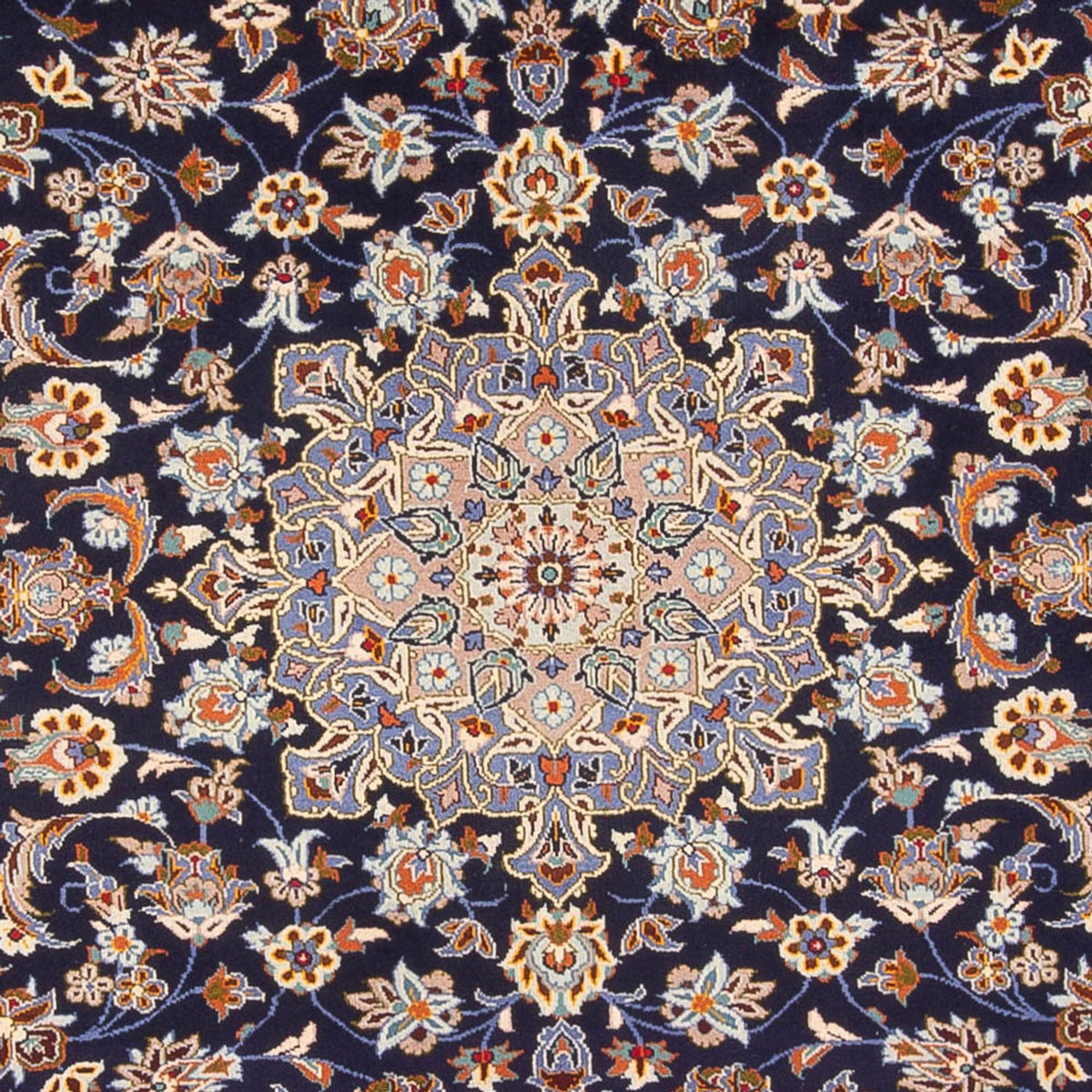 Perzisch tapijt - Keshan - 395 x 292 cm - donkerblauw
