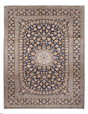 Perzisch tapijt - Keshan - 390 x 295 cm - donkerblauw