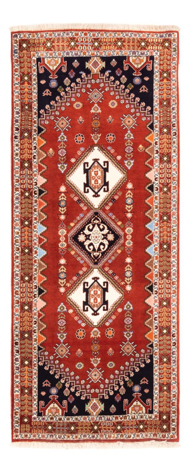 Loper Gabbeh Tapijt - Kashkuli Perzisch - 213 x 85 cm - rood