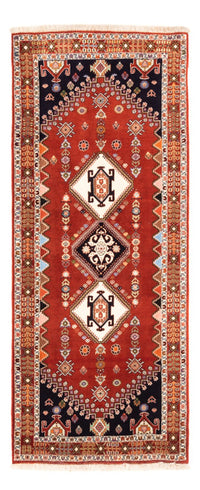 Loper Gabbeh Tapijt - Kashkuli Perzisch - 213 x 85 cm - rood