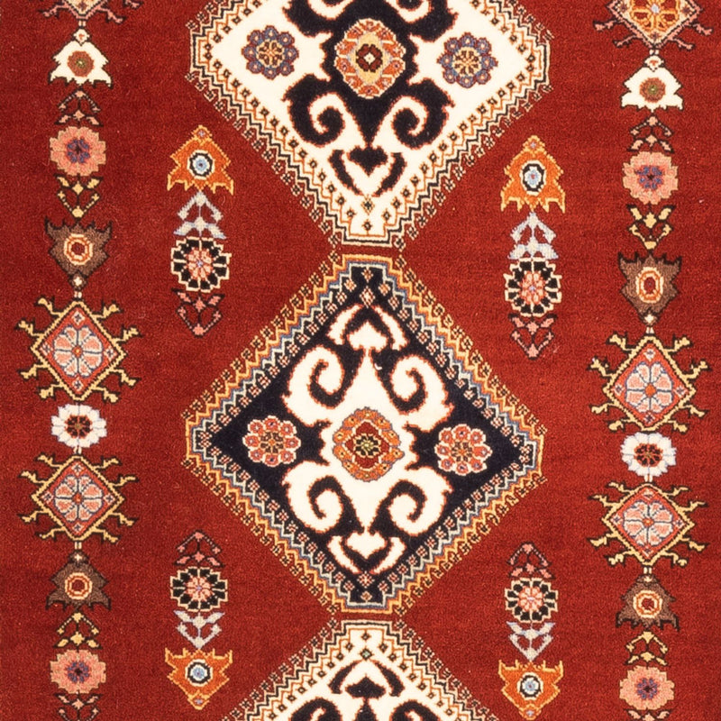 Loper Gabbeh Tapijt - Kashkuli Perzisch - 198 x 86 cm - rood