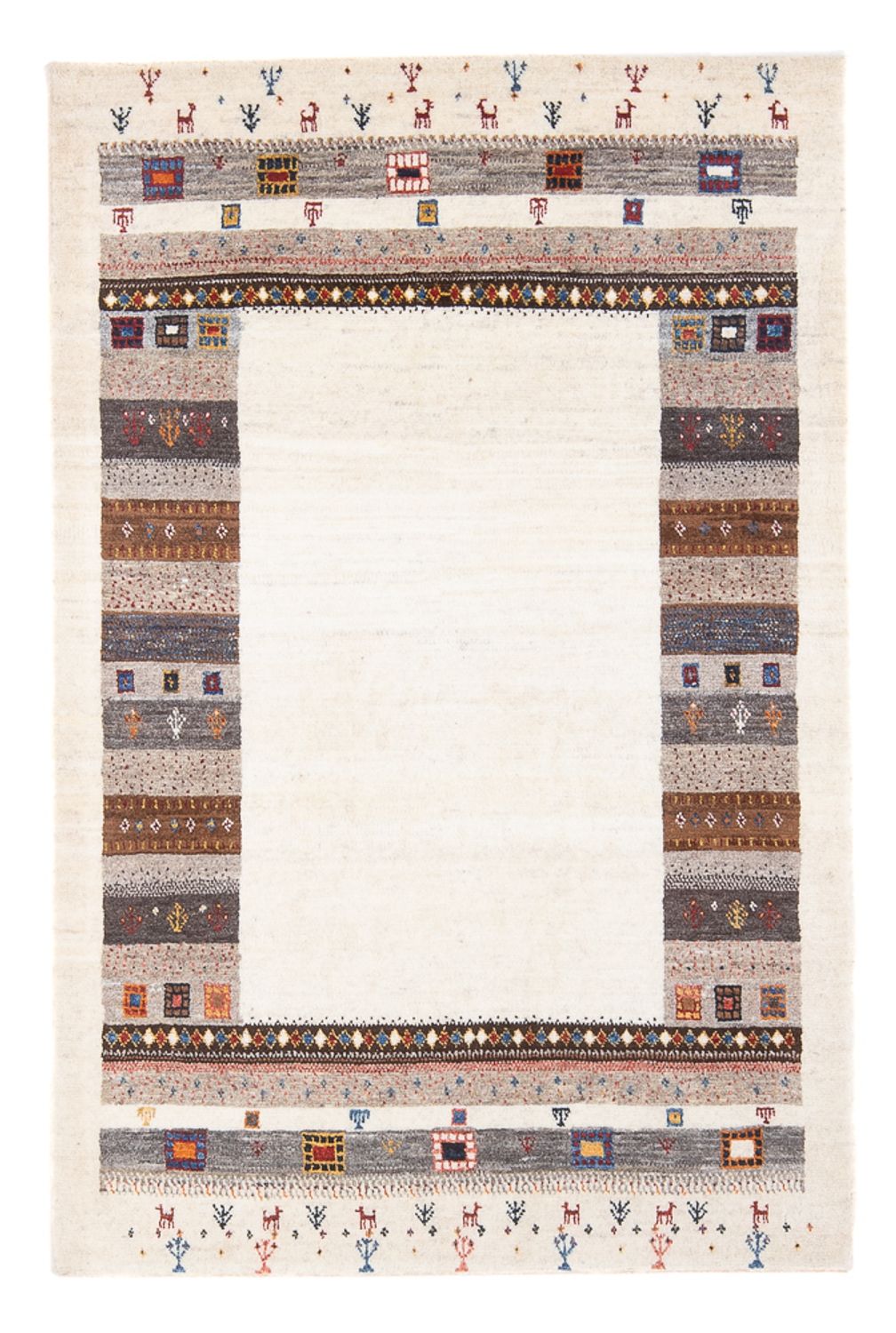 Gabbeh Tapijt - Loribaft Perzisch - 136 x 85 cm - veelkleurig