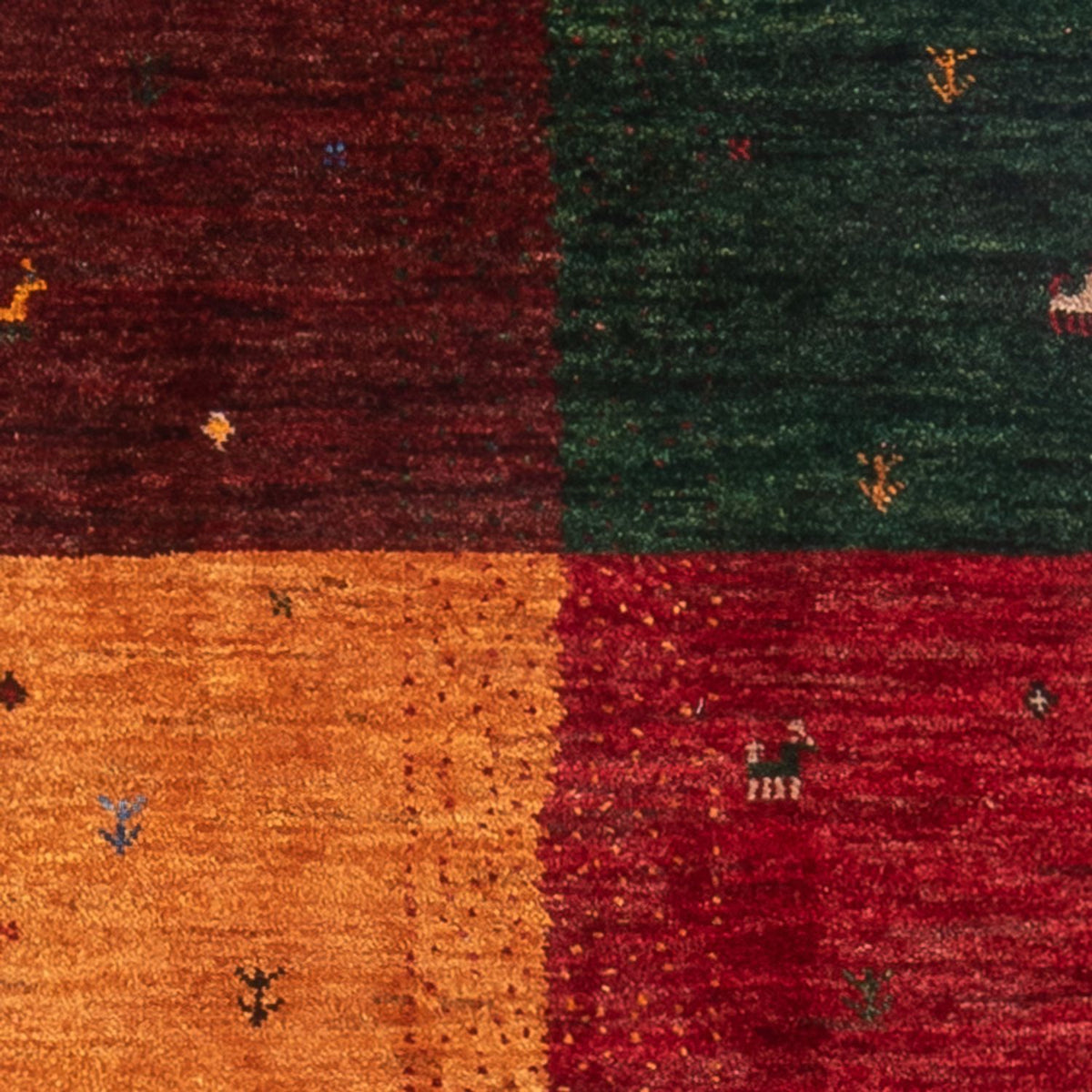 Gabbeh Tapijt - Loribaft Perzisch - 126 x 82 cm - veelkleurig