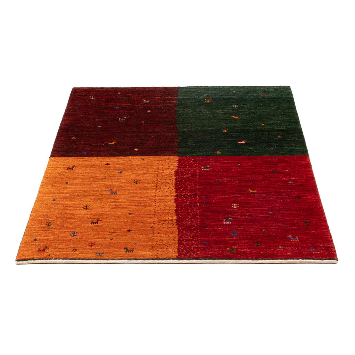 Gabbeh Tapijt - Loribaft Perzisch - 126 x 82 cm - veelkleurig