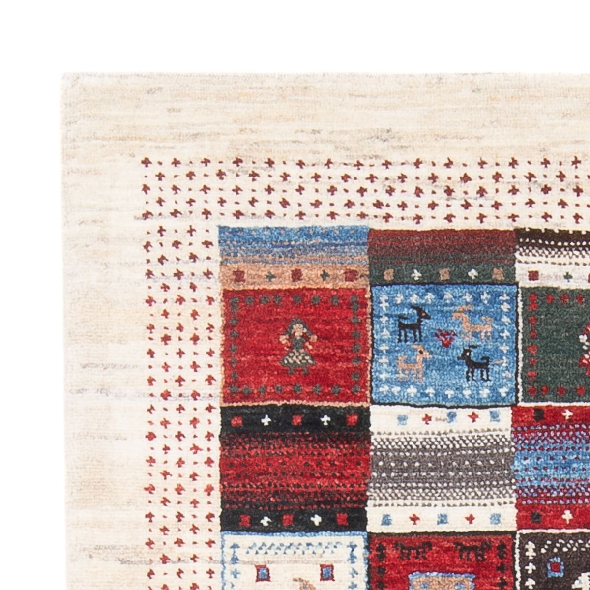 Gabbeh Tapijt - Loribaft Perzisch - 128 x 82 cm - veelkleurig