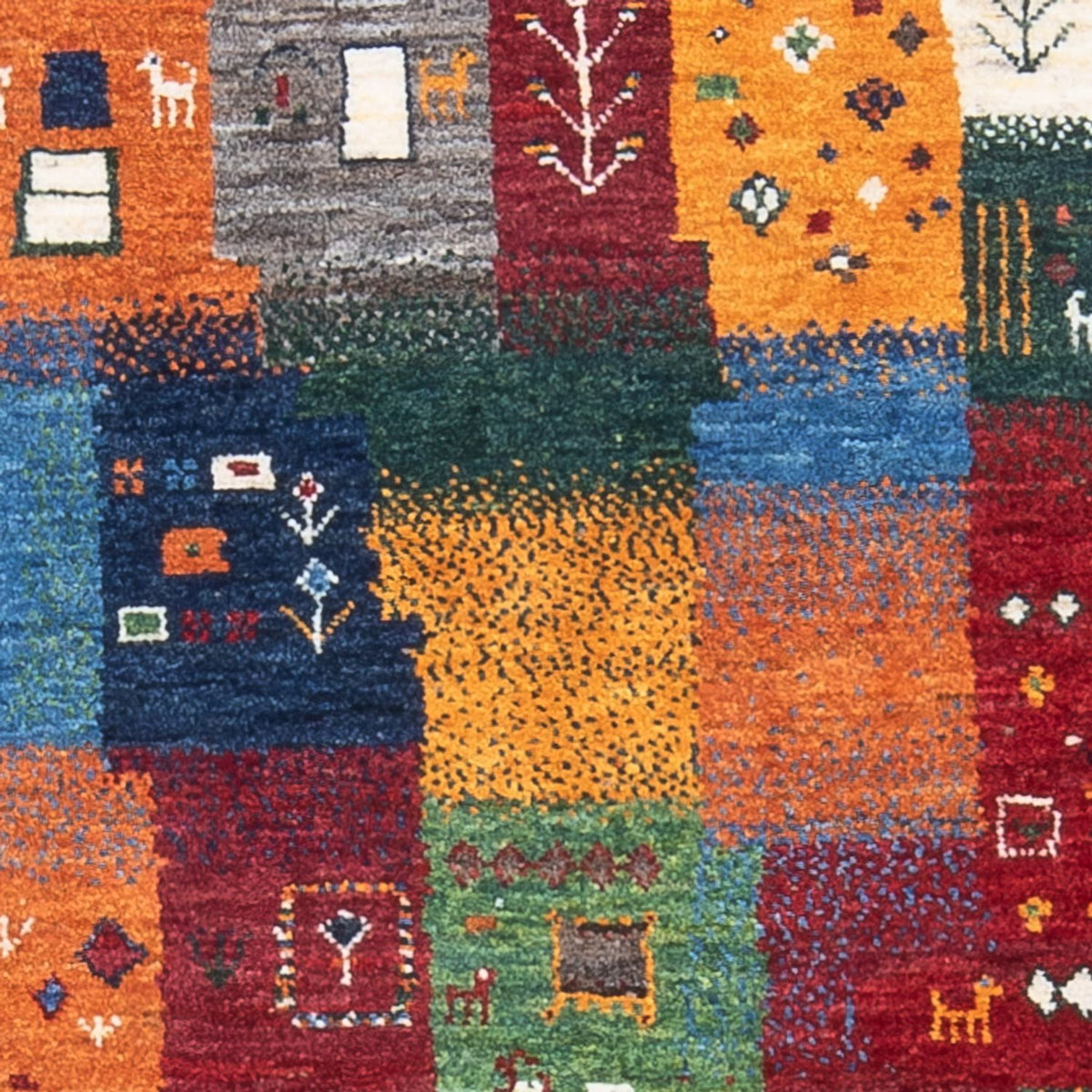 Gabbeh Tapijt - Loribaft Perzisch - 129 x 86 cm - veelkleurig