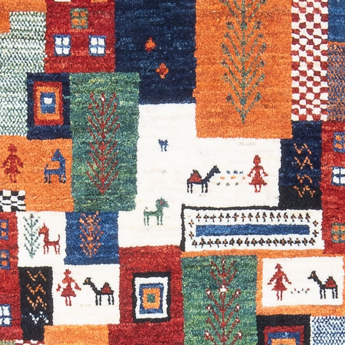 Gabbeh Tapijt - Loribaft Perzisch - 126 x 83 cm - veelkleurig