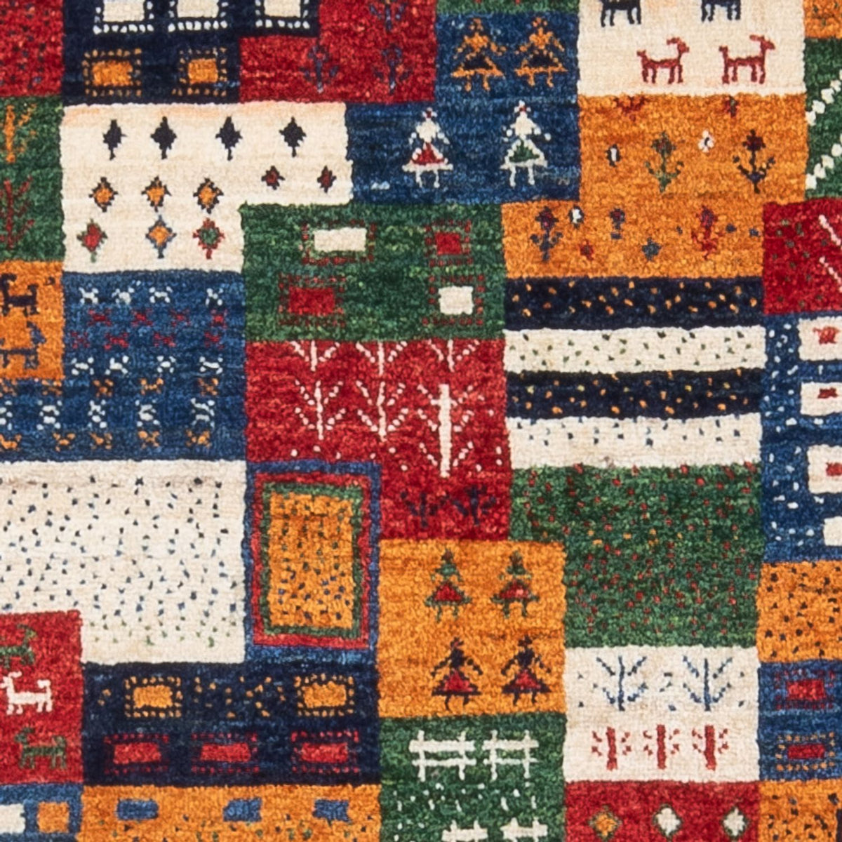 Gabbeh Tapijt - Loribaft Perzisch - 129 x 83 cm - veelkleurig