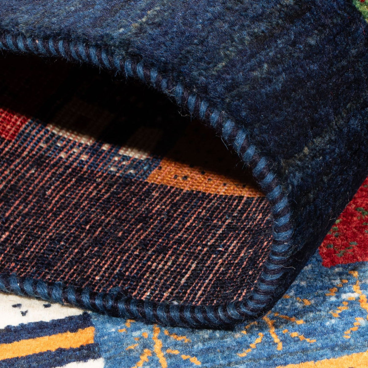 Gabbeh Tapijt - Loribaft Perzisch - 129 x 83 cm - veelkleurig