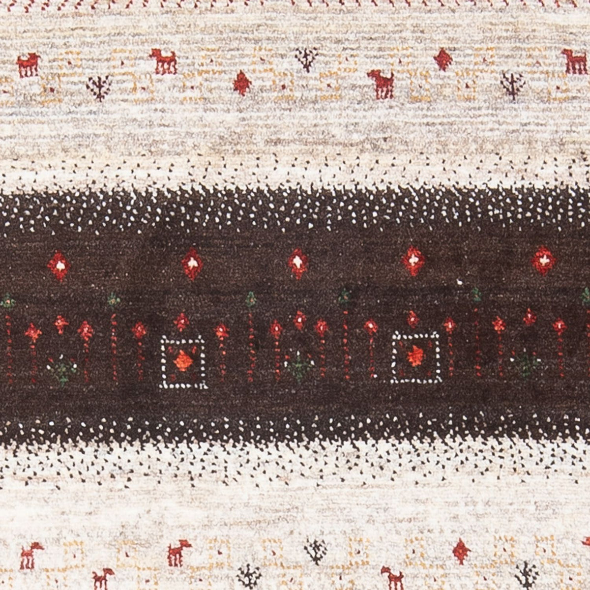 Gabbeh Tapijt - Loribaft Perzisch - 126 x 84 cm - veelkleurig