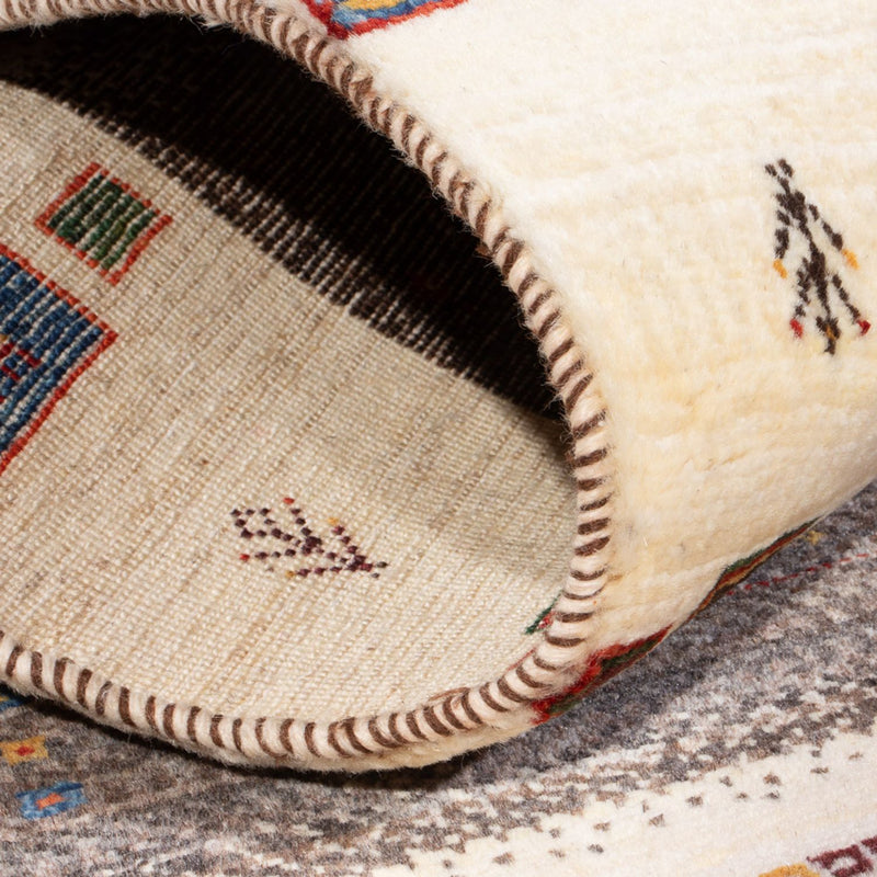 Gabbeh Tapijt - Loribaft Perzisch - 126 x 84 cm - veelkleurig