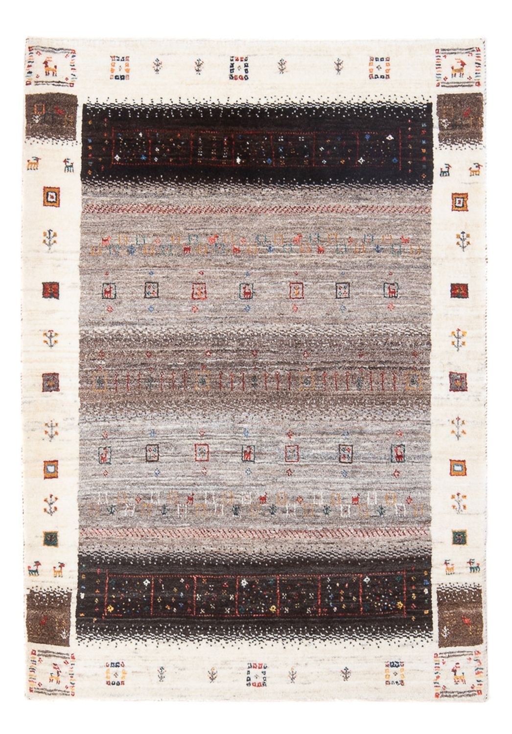 Gabbeh Tapijt - Loribaft Perzisch - 125 x 87 cm - veelkleurig