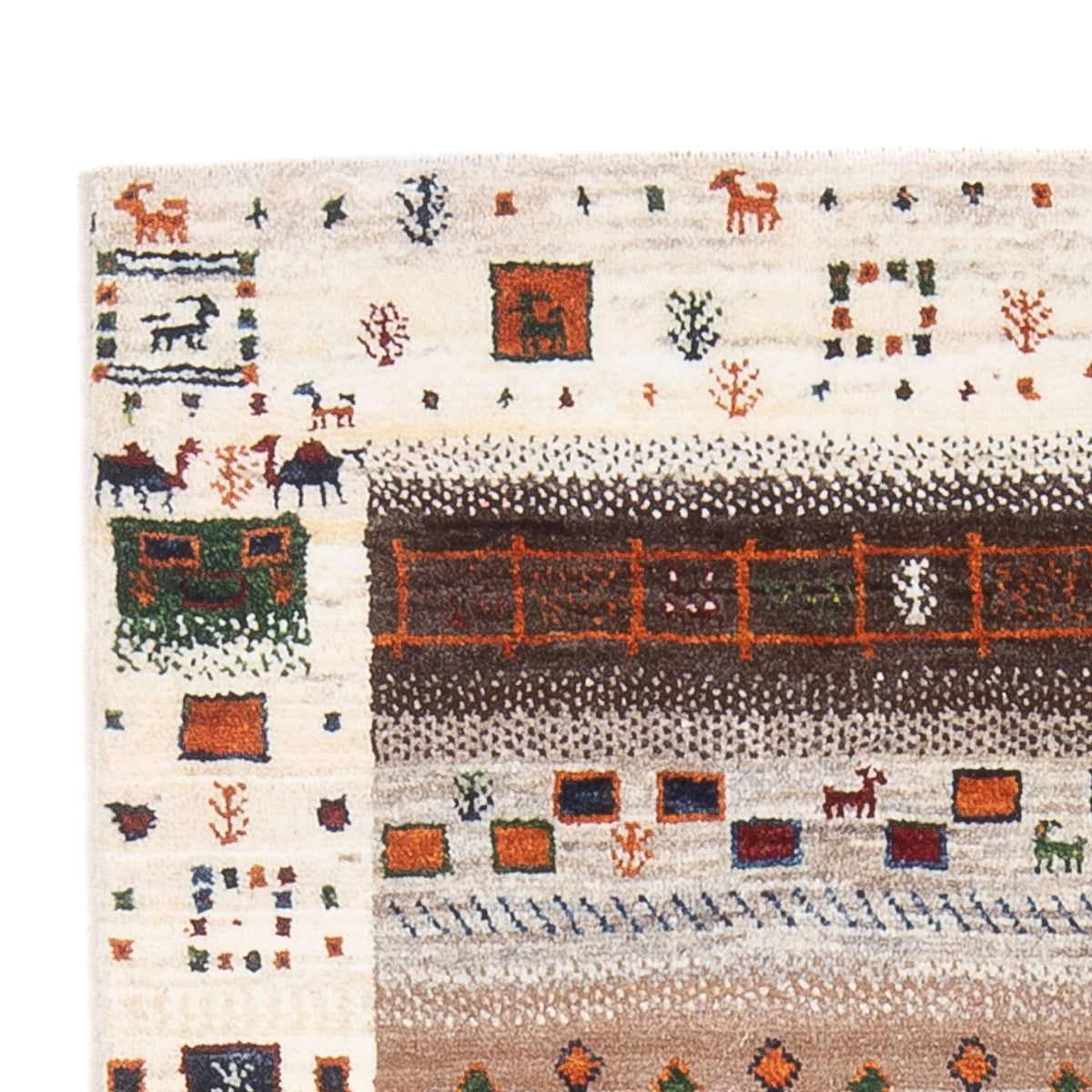 Gabbeh Tapijt - Loribaft Perzisch - 127 x 84 cm - veelkleurig