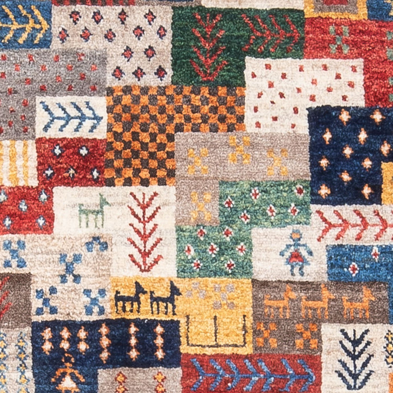 Gabbeh Tapijt - Loribaft Perzisch - 129 x 78 cm - veelkleurig