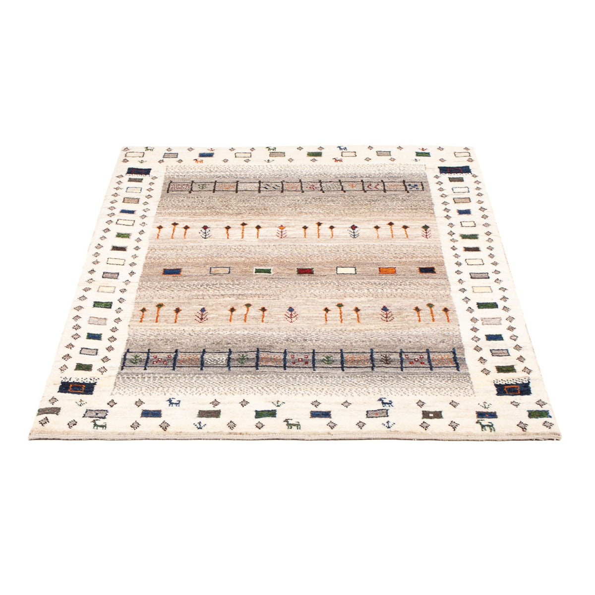 Gabbeh Tapijt - Loribaft Perzisch - 134 x 86 cm - veelkleurig