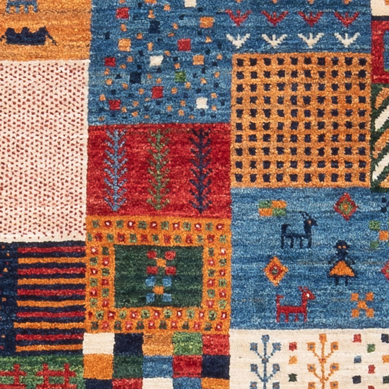 Gabbeh Tapijt - Loribaft Perzisch - 130 x 82 cm - veelkleurig