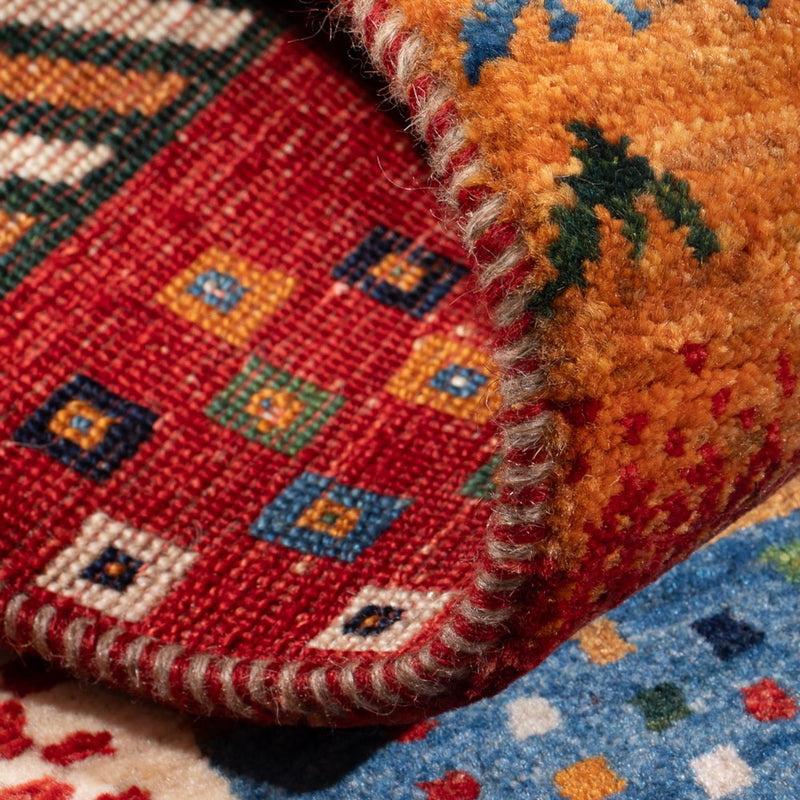 Gabbeh Tapijt - Loribaft Perzisch - 130 x 82 cm - veelkleurig