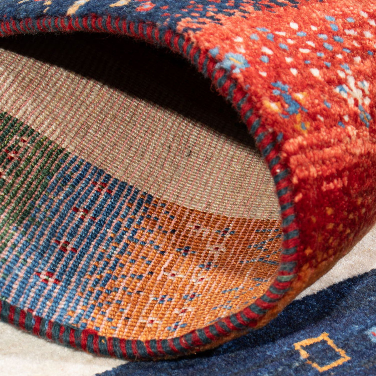 Gabbeh Tapijt - Loribaft Perzisch - 138 x 83 cm - veelkleurig