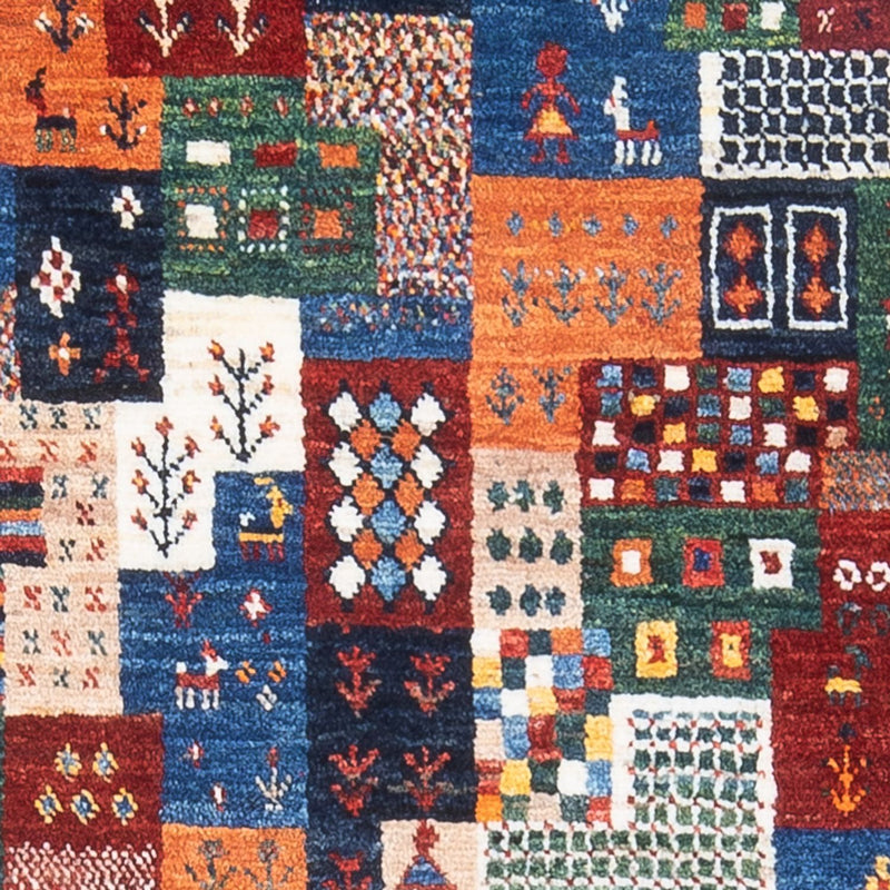 Gabbeh Tapijt - Loribaft Perzisch - 125 x 84 cm - veelkleurig