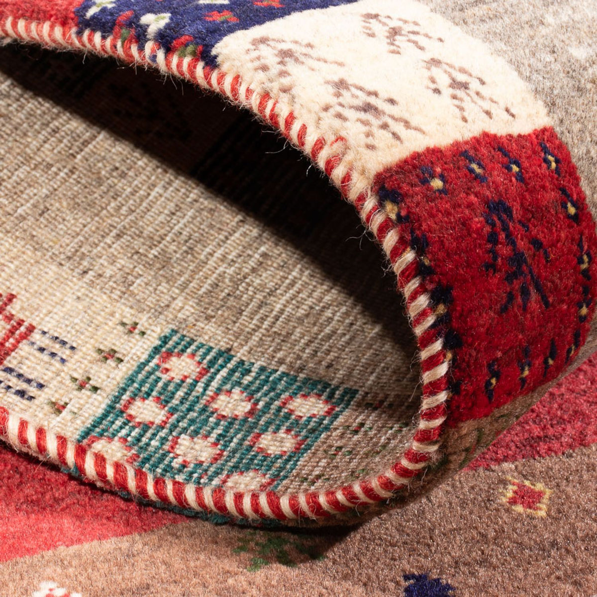 Gabbeh Tapijt - Loribaft Perzisch - 122 x 83 cm - veelkleurig