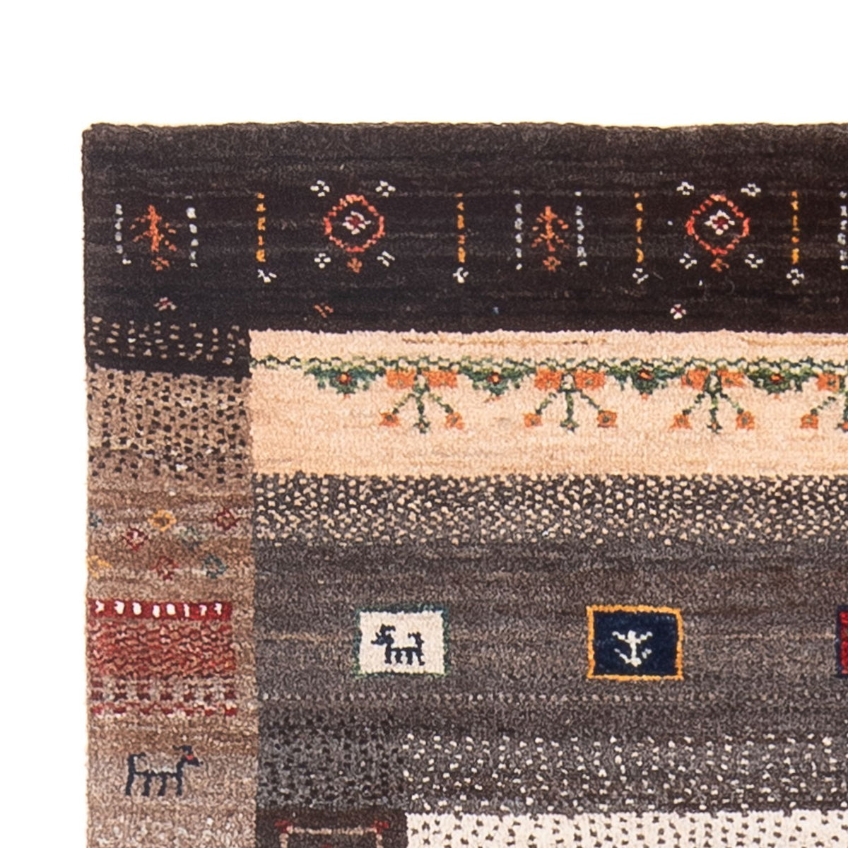 Gabbeh Tapijt - Loribaft Perzisch - 121 x 80 cm - veelkleurig