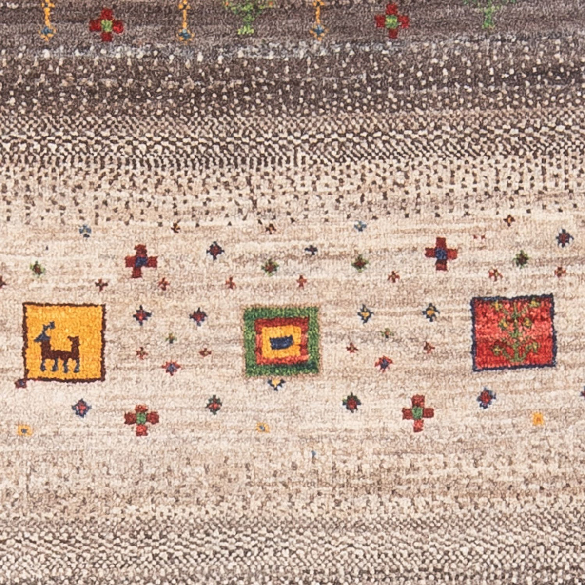 Gabbeh Tapijt - Loribaft Perzisch - 123 x 86 cm - veelkleurig