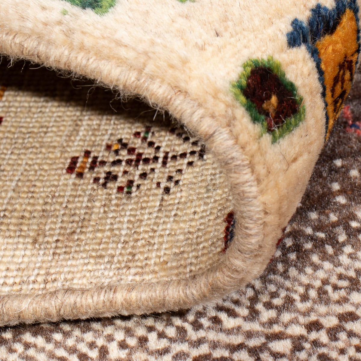 Gabbeh Tapijt - Loribaft Perzisch - 123 x 86 cm - veelkleurig