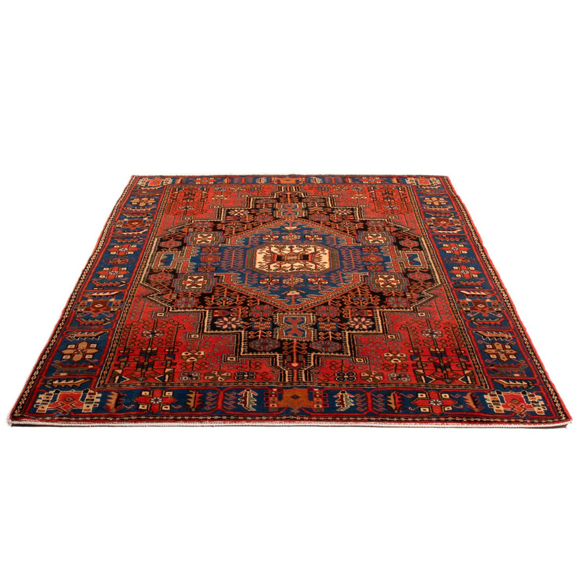 Perzisch Tapijt - Nomadisch - 196 x 150 cm - blauw